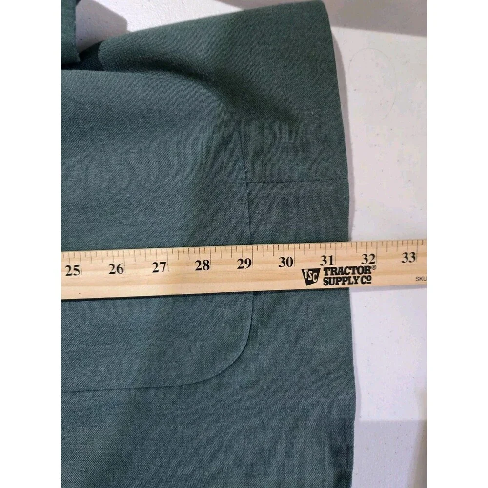 Vintage New Castle & York Blazer Mens 46L Green Sports Coat Jacket